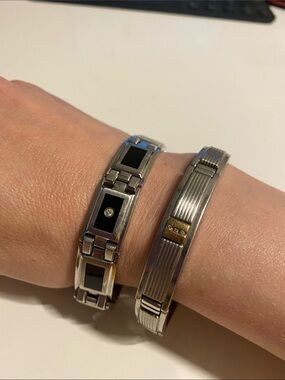 JARED Stainless Steel Dimond Men’s Bracelets